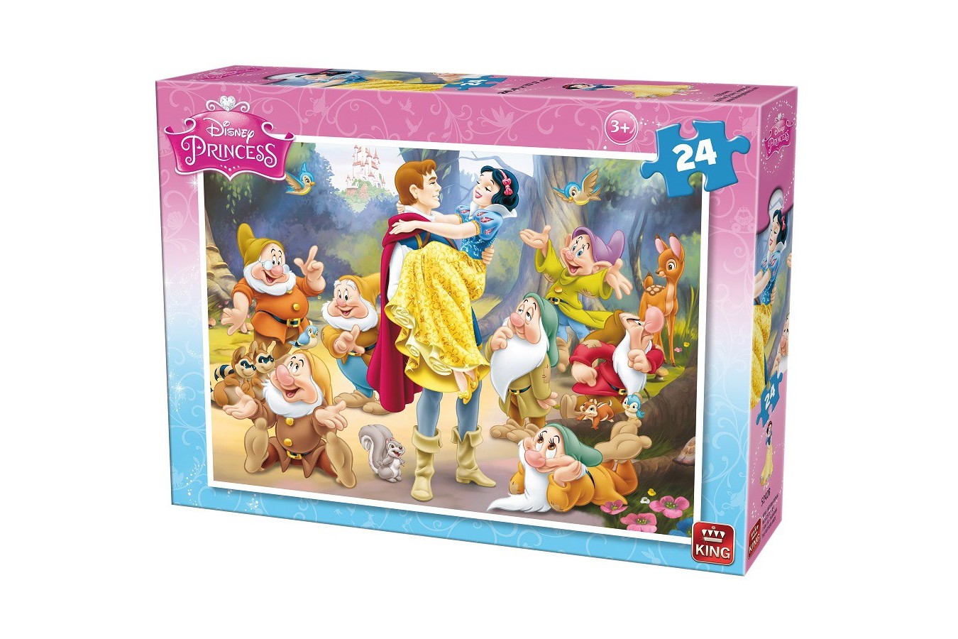 Puzzle King - Snow White and the Seven Dwarfs, 24 piese (05242-B)