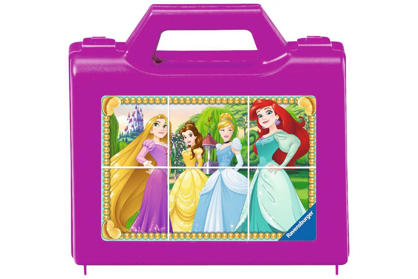 Puzzle cuburi Ravensburger - Puzzle Cubes - Disney Princess, 6 piese (07428)