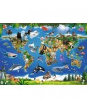 Puzzle de podea Ravensburger - Animals around the World, 24 piese XXL (05555)