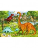 Puzzle de podea Ravensburger - Dinosaur Friends, 24 piese XXL (05266)