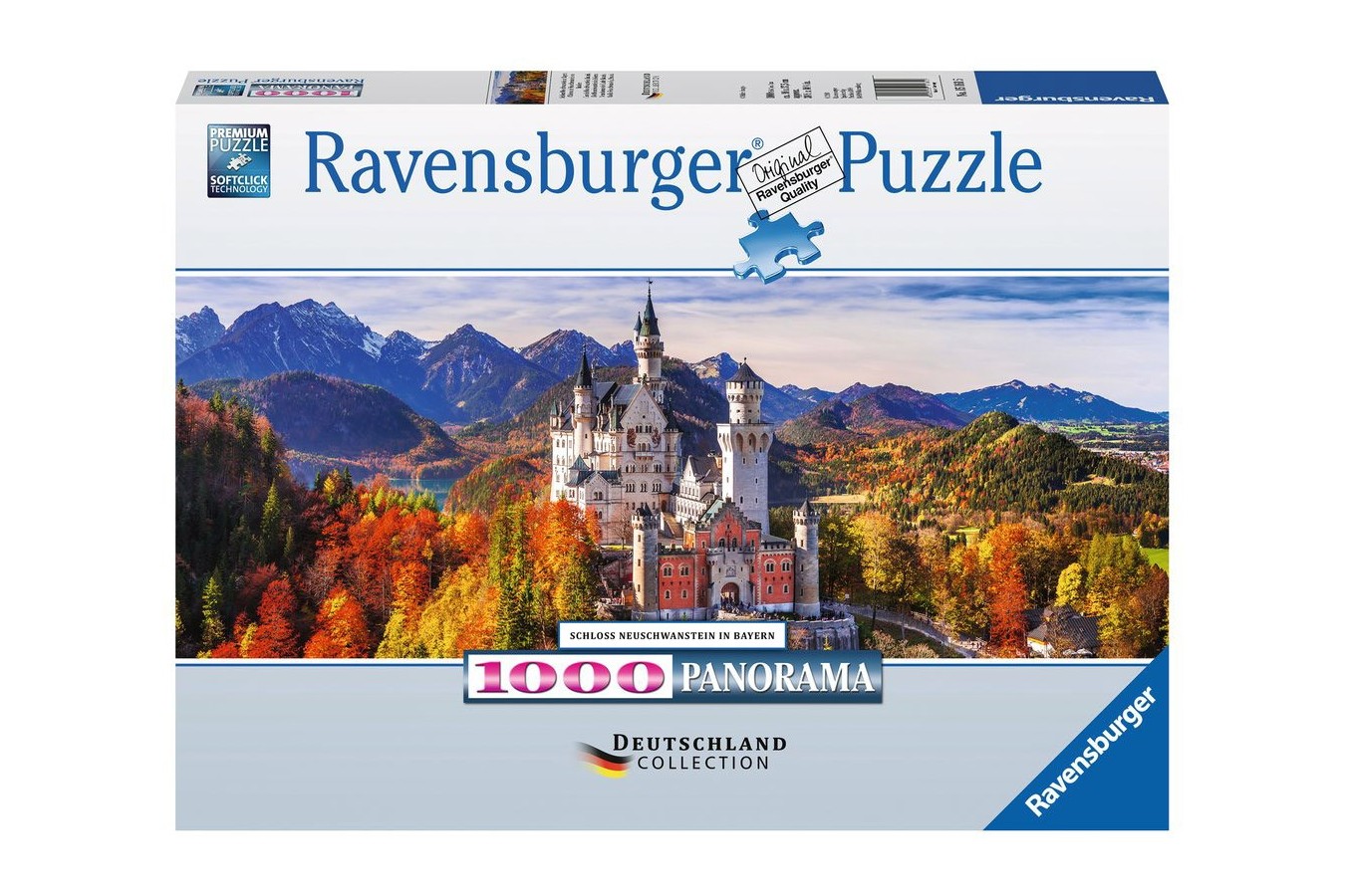 Puzzle panoramic Ravensburger - Neuschwanstein, 1000 piese (15161)