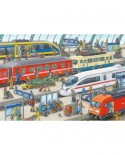 Puzzle Ravensburger - Agitation at the station, 2x24 piese (09191)