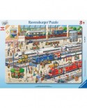 Puzzle Ravensburger - At the Train Station, 14 piese (06161)