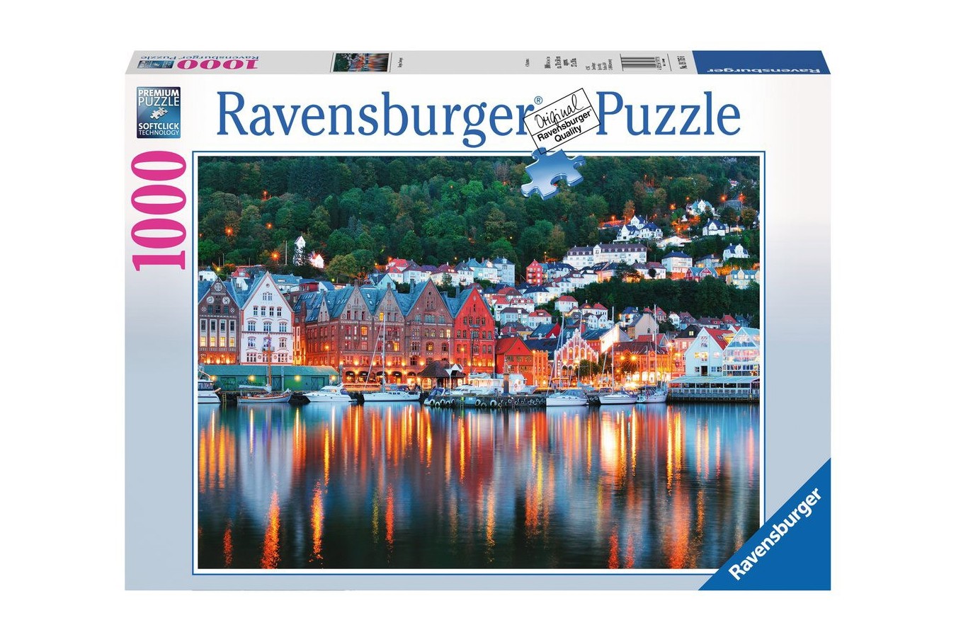 Puzzle Ravensburger - Bergen, Norway, 1000 piese (19715)