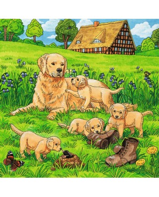Puzzle Ravensburger - Cats and Dogs, 3x49 piese (08002)