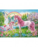 Puzzle Ravensburger - Coloring Booklet - Magical Unicorns, 100 piese XXL (13698)