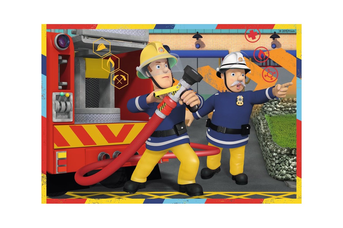 Puzzle Ravensburger - Fireman Sam, 2x12 piese (07584)