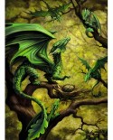 Puzzle Ravensburger - Forest Dragon By Anne Stokes, 500 piese (14789)