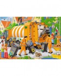 Puzzle Ravensburger - garbage trucks, 2x24 piese (09192)