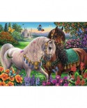 Puzzle Ravensburger - Glittering Horse Couple, 500 piese, strălucitor (14911)