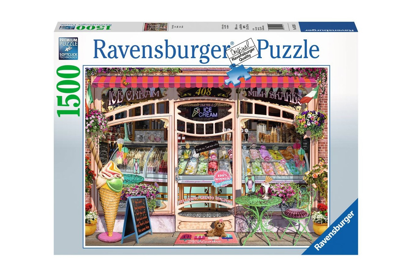 Puzzle Ravensburger - Ice Cream Shop, 1500 piese (16221)
