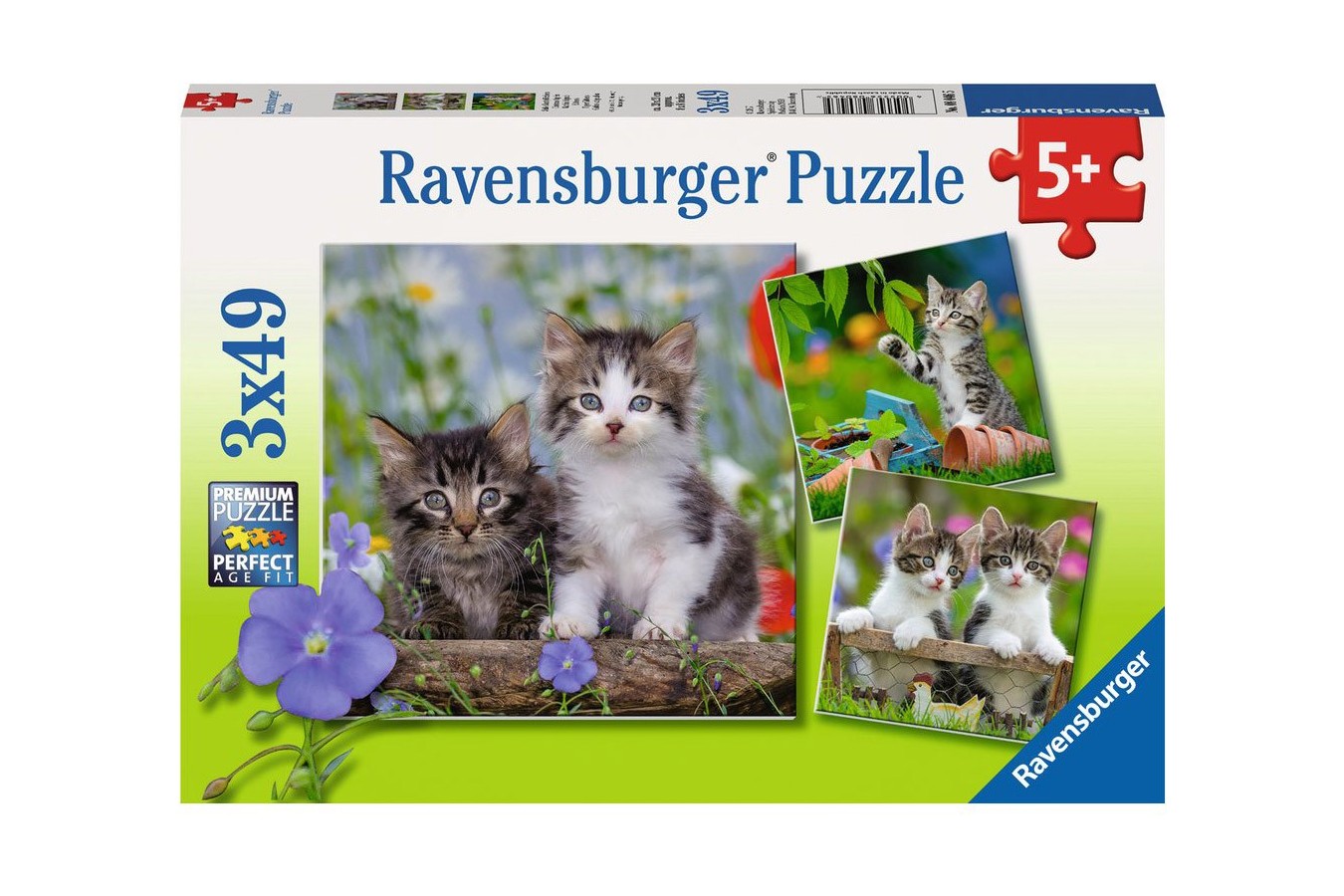 Puzzle Ravensburger - Kittens, 3x49 piese (08046)