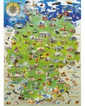 Puzzle Ravensburger - Map of Germany, 150 piese XXL (10049)