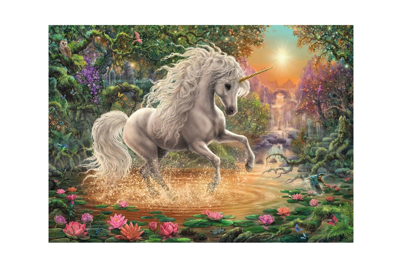 Puzzle Ravensburger - Mystical Unicorn, 1000 piese (19793)