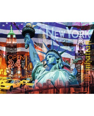 Puzzle Ravensburger - New York Collage, 2000 piese (16687)