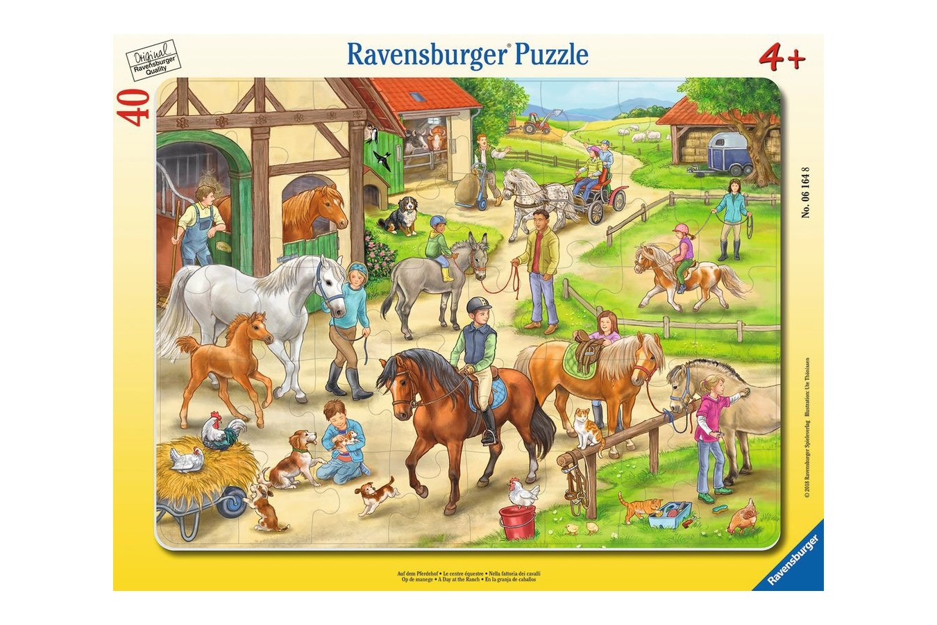 Puzzle Ravensburger - On the Horse Farm, 40 piese (06164)