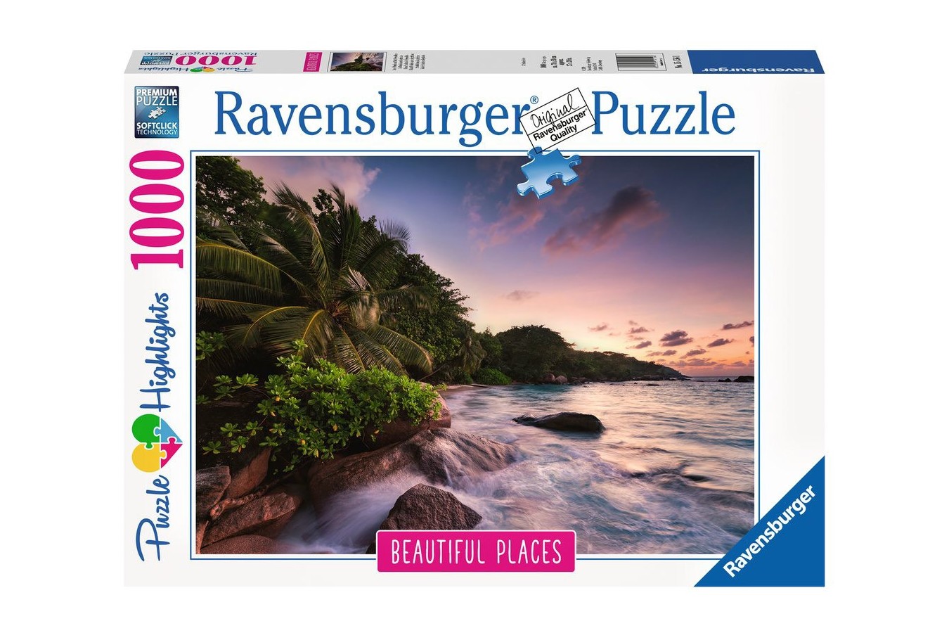 Puzzle Ravensburger - Praslin, Island in the Seychelles, 1000 piese (15156)