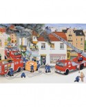 Puzzle Ravensburger - Road Accident and fire in city, 2x24 piese (08851)