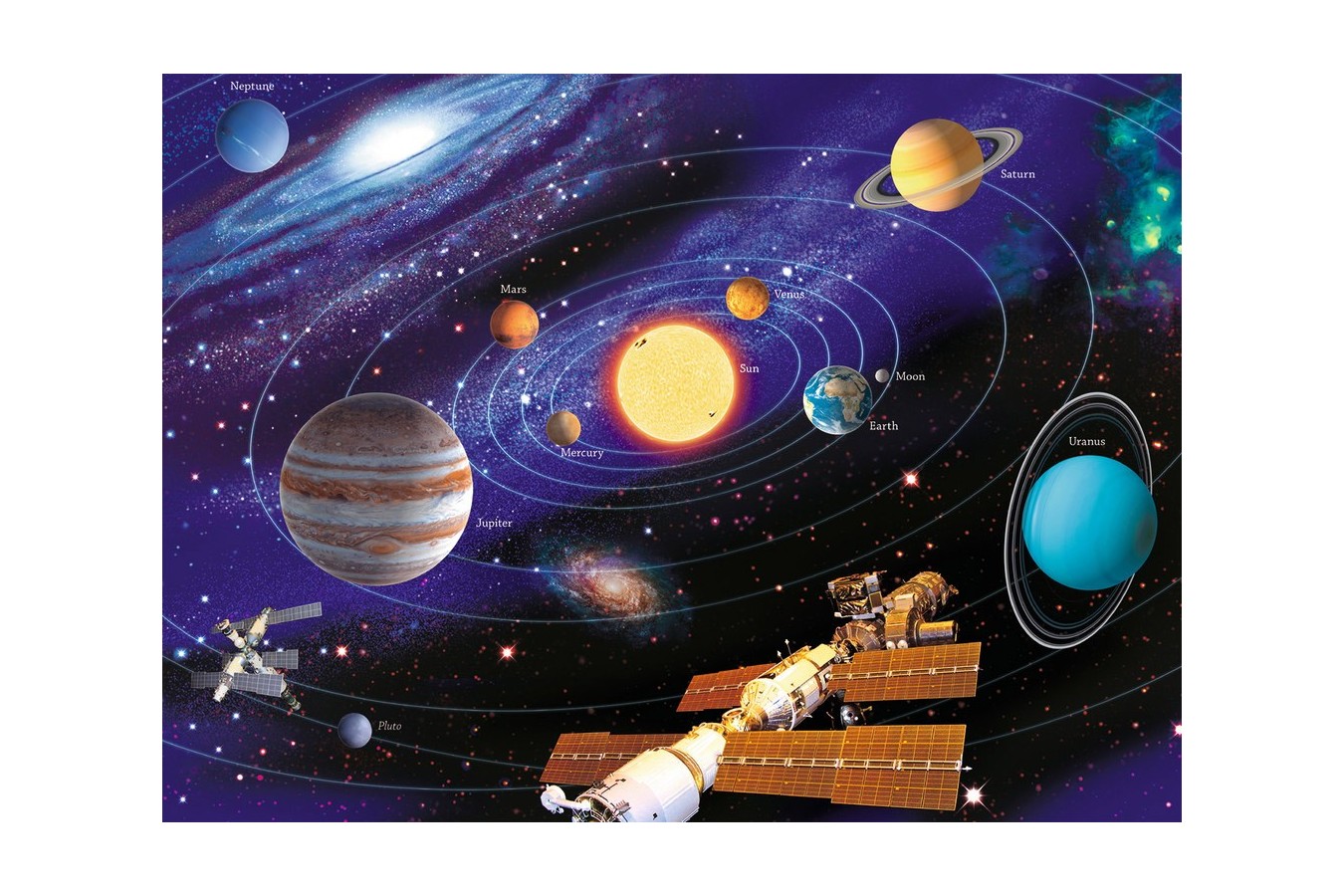 Puzzle Ravensburger - The Solar System, 200 piese XXL (12796)