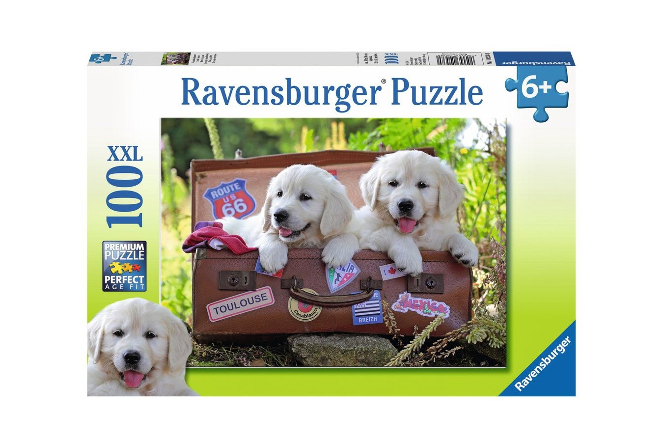 Puzzle Ravensburger - Traveling Pups, 100 piese XXL (10538)