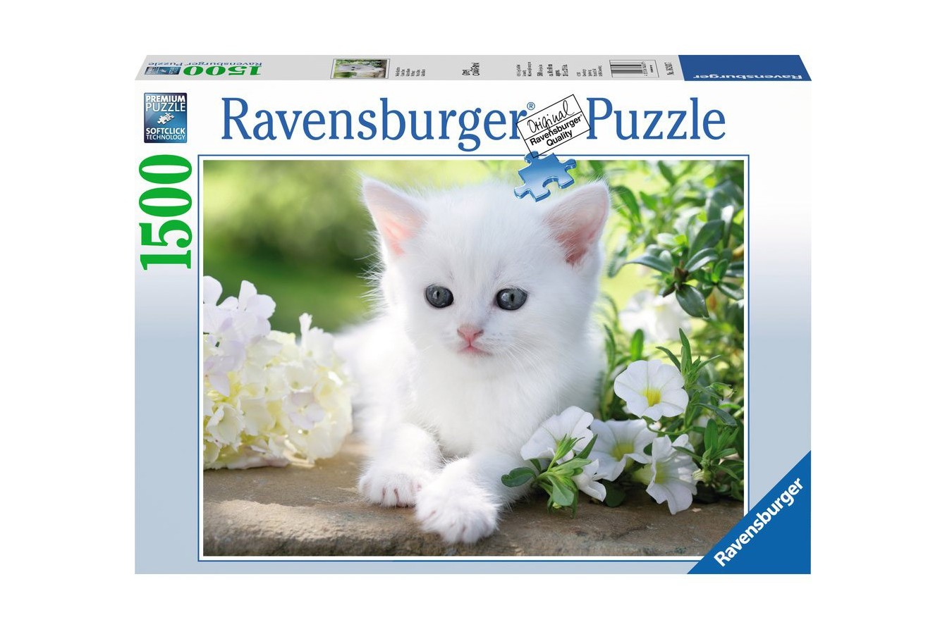 Puzzle Ravensburger - White kitten, 1500 piese (16243)