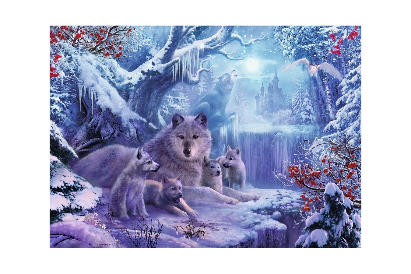 Puzzle Ravensburger - Wnter Wolves, 1000 piese (19704)