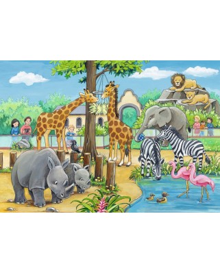 Puzzle Ravensburger - Zoo, 2x24 piese (07806)