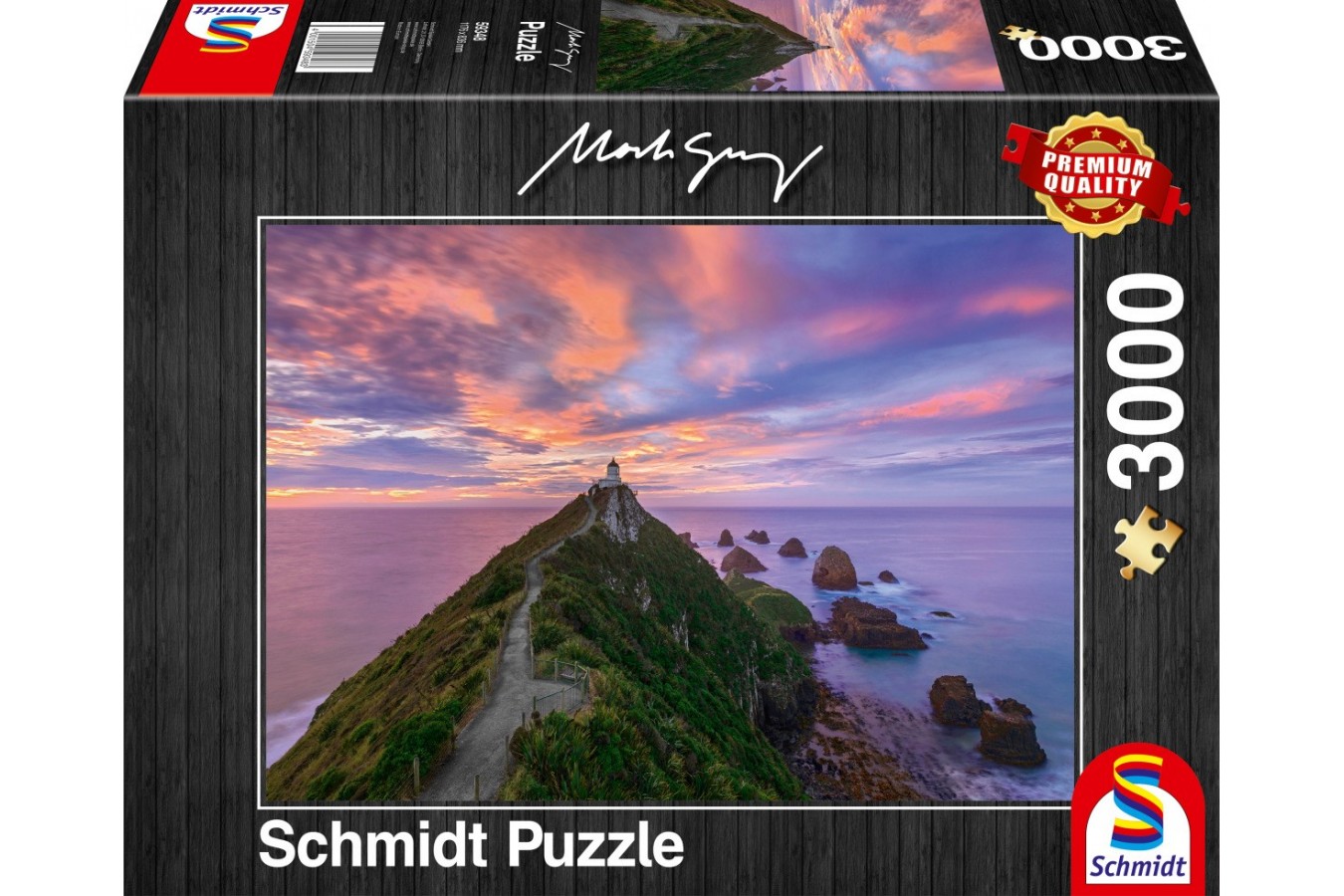 Puzzle Schmidt - Mark Gray: Nugget Point Lighthouse, The Catlins, South Island, 3000 piese (59348)