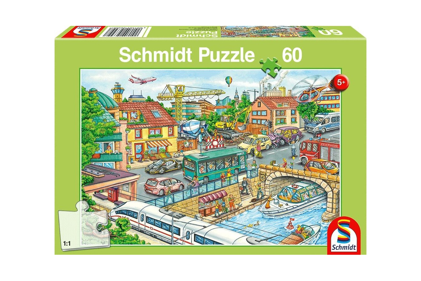 Puzzle Schmidt - Vehicles And Traffic, 60 piese (56309)