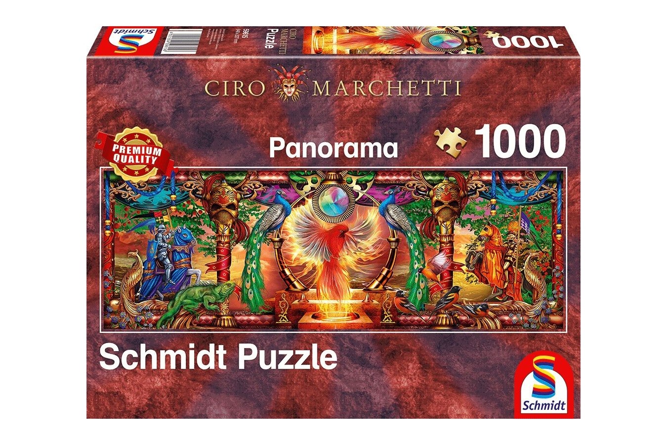 Puzzle panoramic Schmidt - Ciro Marchetti: Kingdom Of The Firebird, 1000 piese (59615)