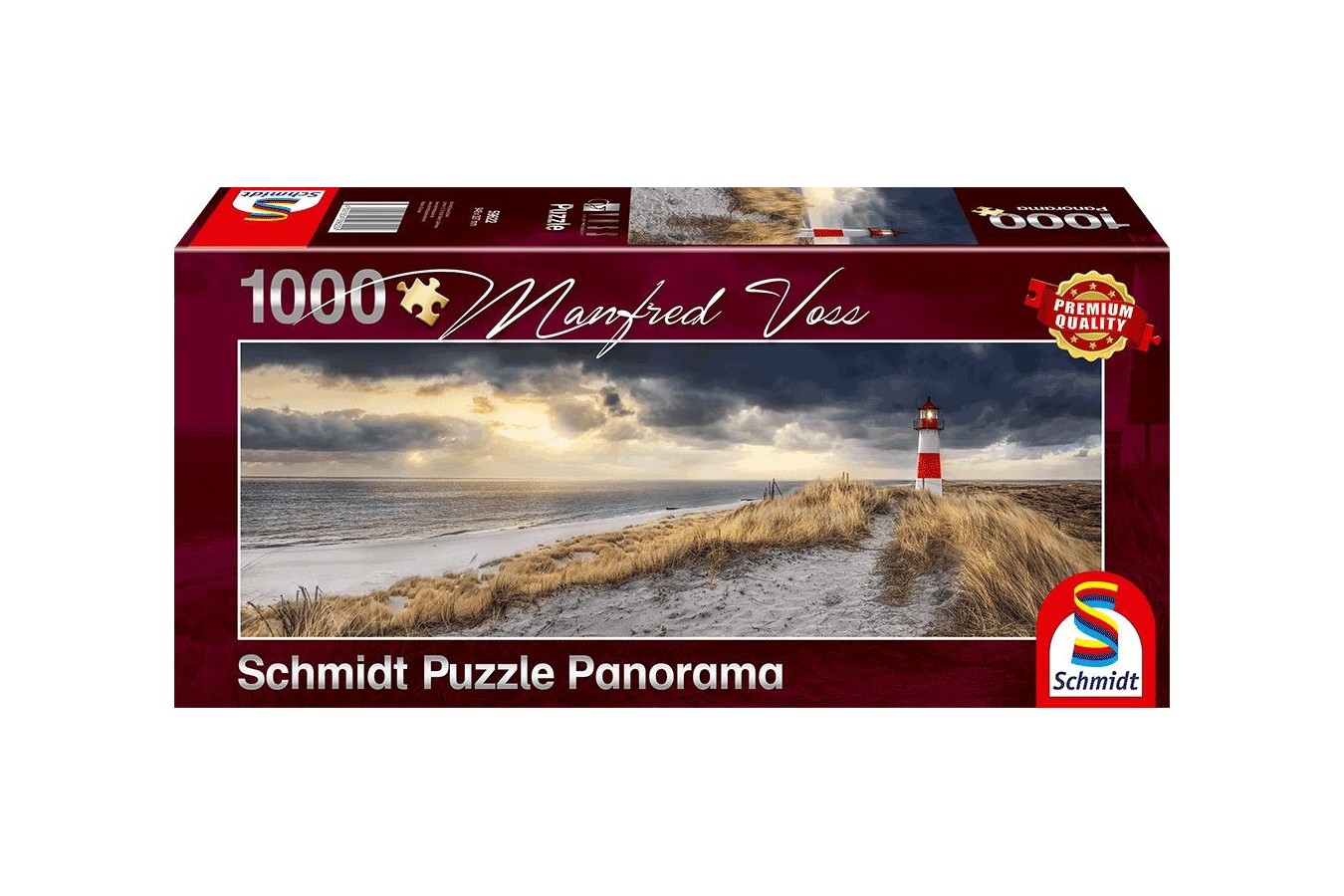 Puzzle panoramic Schmidt - Manfred Voss: Lighthouse, Sylt, 1000 piese (59622)