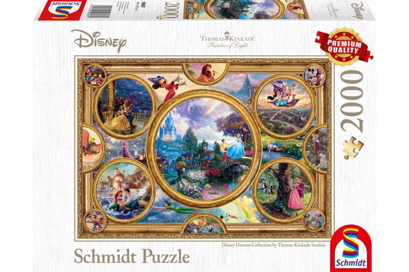 Puzzle Schmidt - Thomas Kinkade: Disney Dreams Collection, 2000 piese (59607)