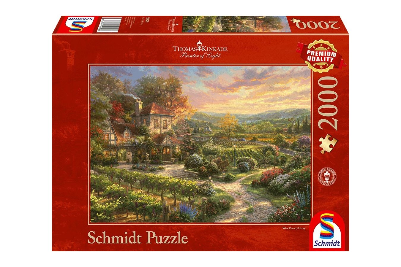 Puzzle Schmidt - Thomas Kinkade: In The Vineyards, 2000 piese (59629)