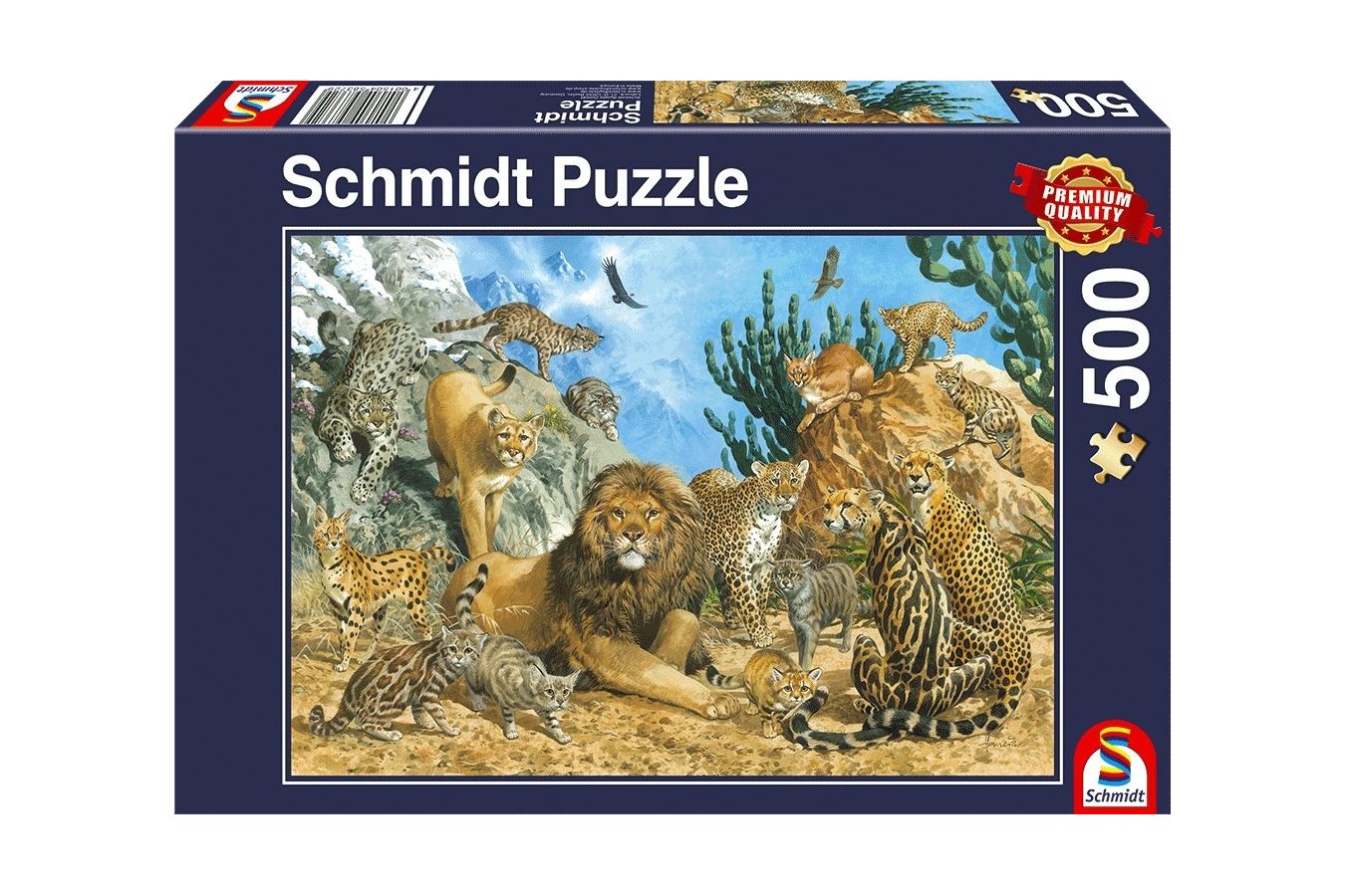 Puzzle Schmidt - Big Cats, 500 piese (58372)