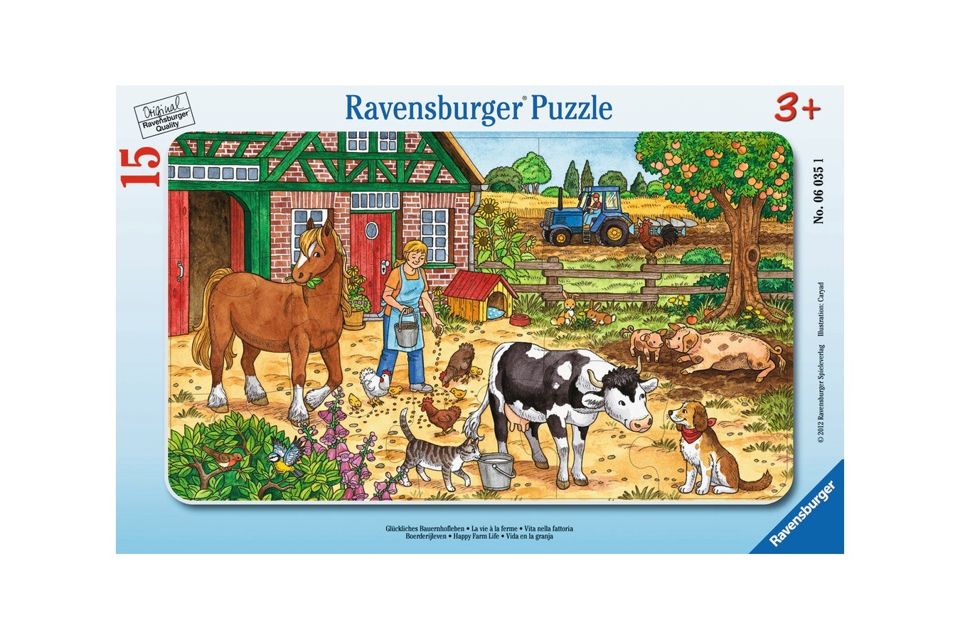 Puzzle Ravensburger - Viata La Ferma, 15 piese (06035)