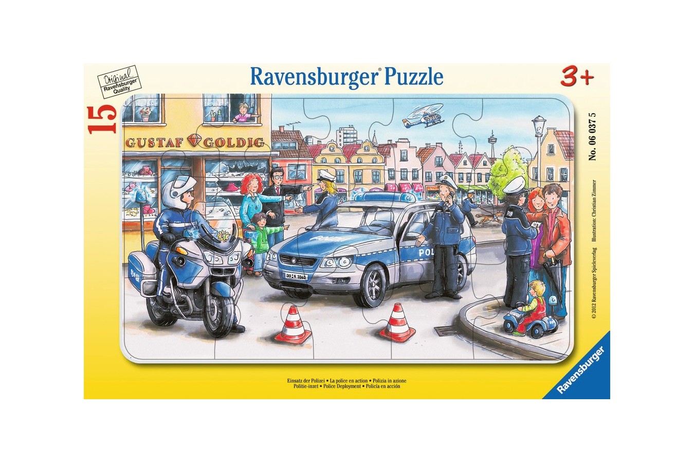 Puzzle Ravensburger - Departamentul Politiei, 15 piese (06037)