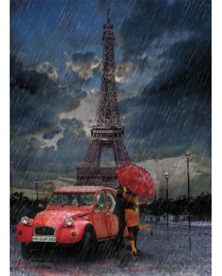 Puzzle Art Puzzle - Eiffel, Rain and Love, 1000 piese (Art-Puzzle-4407)
