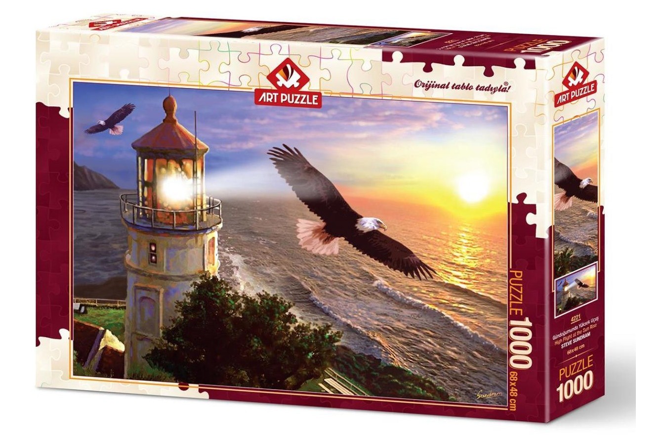 Puzzle Art Puzzle - High Flight at the Sun Rise, 1000 piese (Art-Puzzle-4221)