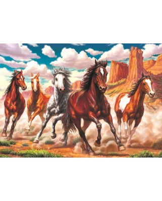 Puzzle Art Puzzle - Running Wild in the Valley, 1000 piese (Art-Puzzle-4224)