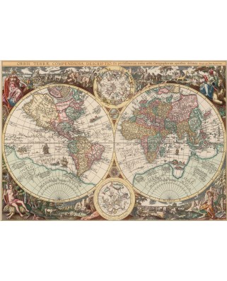 Puzzle Art Puzzle - World Map, 1500 piese (Art-Puzzle-4631)