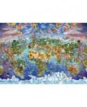 Puzzle Art Puzzle - World Wonders Illustrated Map, 2000 piese (Art-Puzzle-4717)