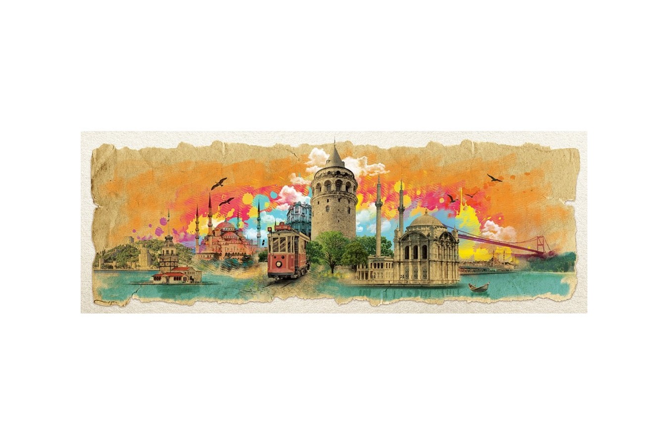 Puzzle panoramic Art Puzzle - Istanbul, 1000 piese (Art-Puzzle-4477)