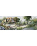 Puzzle panoramic Art Puzzle - Peter Motz: English Cottage, 1000 piese (Art-Puzzle-4333)