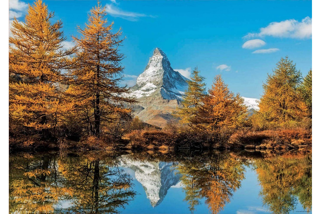 Puzzle Educa - Matterhorn Height in Autumn , 1000 piese, include lipici (17973)