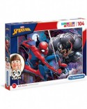 Puzzle Clementoni - Spider-Man, 104 piese, 3D Vision (20148)