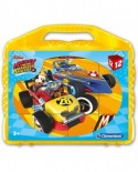 Puzzle cuburi Clementoni - Mickey and the Roadster Racers, 12 piese (41183)
