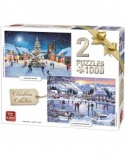 Puzzle King - Christmas Collection, 2x1000 piese (05217)