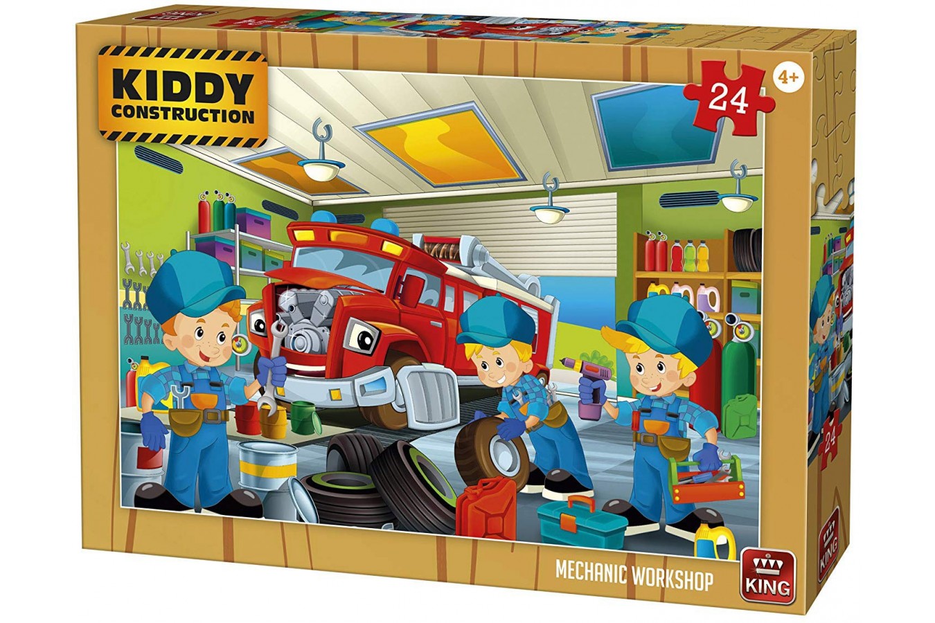Puzzle King - Kiddy Construction, 24 piese (05457)