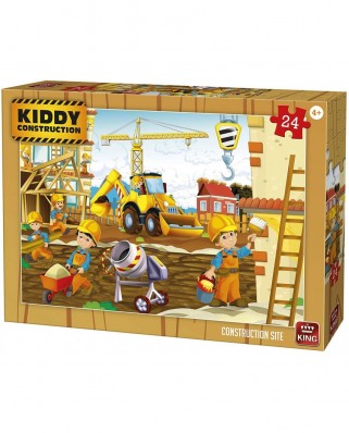 Puzzle King - Kiddy Construction, 24 piese (05459)