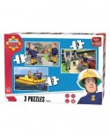 Puzzle King - Fireman Sam, 3x24 piese (05587)